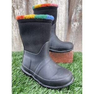 Hunter Unisex Rainbow Sherpa Rain Boots Toddler Kids UK 9 US 10
